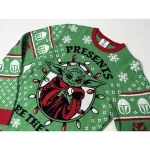 Star Wars Ugly Christmas Sweater Baby Yoda Unisex Medium